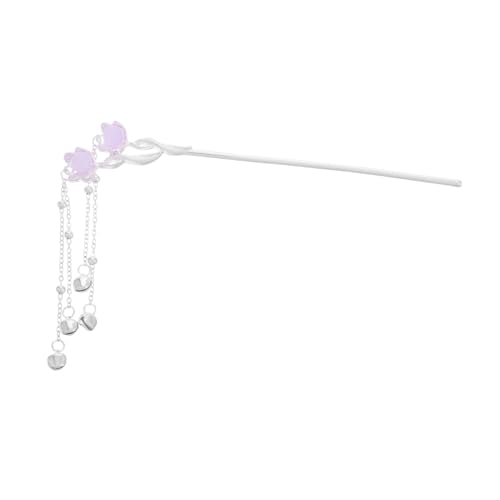 SHERCHPRY Haarnadel Im Antiken Stil Hanfu Haarstab Quaste Haarschmuck Haarnadeln Für Frauen Haarstyling Zubehör Haarstäbchen Für Frauen Haarschmuck Für Mädchen Legierung Violett von SHERCHPRY
