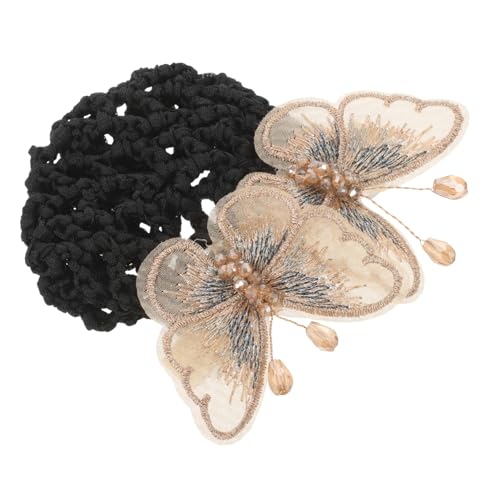 SHERCHPRY Hair Bun Holder Mit Schmetterlings- Wiederverwendbare Haarnetz Für Frauen Elegantes Kopfaccessoire Für Verschiedene Anlässe Für Frisuren Im Und Alltag von SHERCHPRY