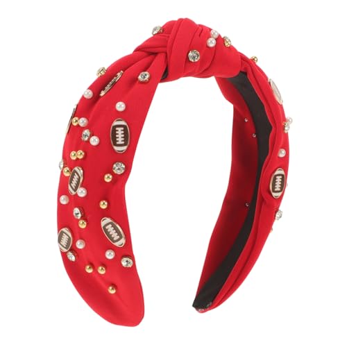 SHERCHPRY Kunstperlen-stirnband Für Damen Geknotetes Stirnband Kopfbedeckung Im Sportstil Krempe Für Sicheren Halt von SHERCHPRY