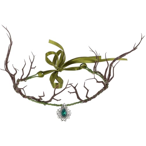 SHERCHPRY Haarschmuck für Damen Stirnbänder frauen Feenkrone Kopfschmuck Herr Braut Ast Krone Wald kleidung tragegurt Haarband stutzenhalter Feenschmuck Stirnkette Plastik von SHERCHPRY