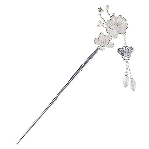 SHERCHPRY Haarstab Blume Essstäbchen Haarstäbchen Haargabel Für Frauen Mädchen-haargabel Quasten-haarstab Haarstab Für Dutts Retro-haarstab Langer Haargabel Für Hochzeiten von SHERCHPRY