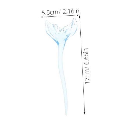 SHERCHPRY Chinesische Haarstäbchen Für Damen Vintage Acryl Haarstab Langer Haarknotenhalter Dutt Stift Dekorative Haaraccessoires Blau von SHERCHPRY