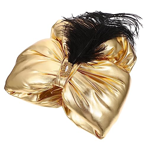 SHERCHPRY Arabian Style Masquerade Hat Mit Federn Kostüm-hut Für Halloween-party Und Themenveranstaltungen Für Cosplay Und Rollenspiele von SHERCHPRY