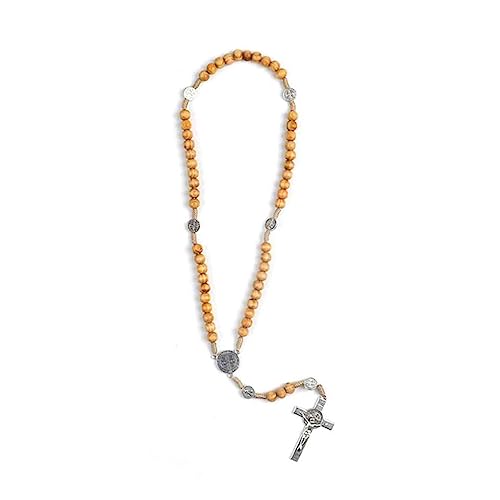 SHERCHPRY Rosenkranz Halskette Christian christliche Perle Halsketten eine Halskette Perlenkette Holzperlen Europäisch und amerikanisch Zubehör Dekorationen Korn Bambus von SHERCHPRY