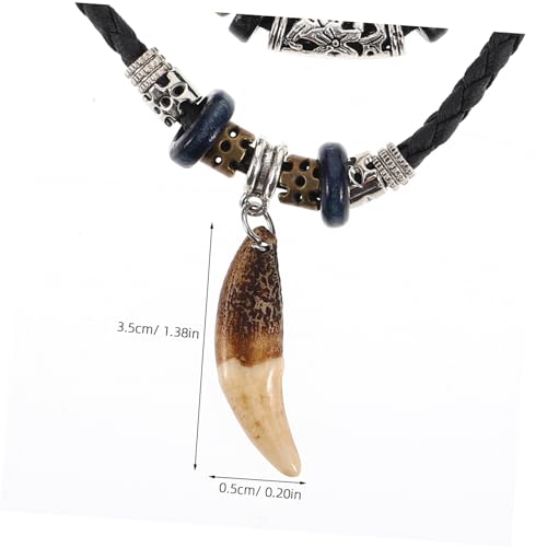 SHERCHPRY Handgefertigte Haifischzahn Kette Herren und Damen Tribal Choker Halskette mit Perlen Surfer Schmuck Strandstil Vielseitig Tragbar Geschenkidee von SHERCHPRY