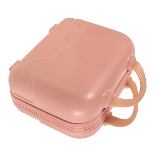 SHERCHPRY Hartschalen-Kosmetikkoffer Reise-Make-up-Organizer Tragbar Kosmetiktasche Mit Griff Für Mädchen Und Damen Kulturbeutel Aus Abs-Polyester Robust Und Wasserabweisend von SHERCHPRY