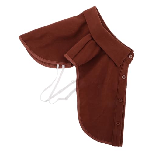 SHERCHPRY Hemd mit falschem Kragen kleiden gefälscht Fälschung Hemden Kleidung Dicky-Kragen-Frau falsches abnehmbarer Kragen Dicker Kragen falsche Hemdkragen Polyester Brown von SHERCHPRY