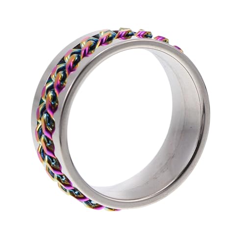 SHERCHPRY Herren Edelstahl Ring Kreatives Drehbares Fingerornament Modischer Schmuck für Party und Alltag Langlebig und Stilvoll von SHERCHPRY