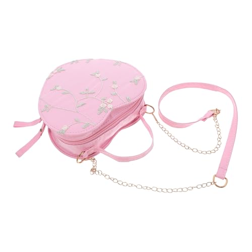 SHERCHPRY Herzförmige Damen Umhängetasche mit Verstellbarem Riemen Elegante Mini-lace Crossbody-bag in Rosa Weiche und Strapazierfähige Kleine Handtasche für Frauen Teens Modischer Alltag von SHERCHPRY