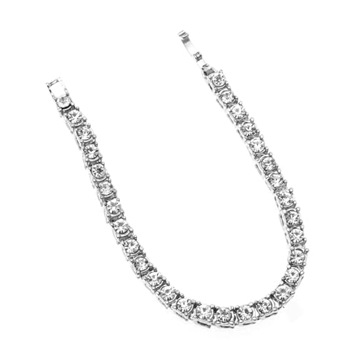 SHERCHPRY Elegantes Strass Hip Hop Armband für Herren Modisches Diamantarmband Langlebige Legierung Komfortables Design Herrenaccessoire für Besondere Anlässe von SHERCHPRY