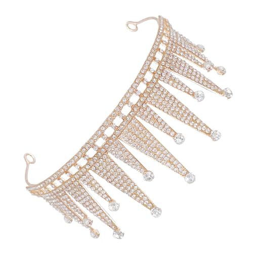SHERCHPRY Hochzeit Tiara Krone Mit Strass Für Frauen Brautkrone Haarschmuck Aus Zinklegierung Geburtstagskrone Cosplay-accessoires Strass-tiara Für Brautpartys Und Formelle Anlässe von SHERCHPRY