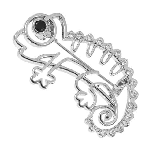 SHERCHPRY Hohle Chameleon Brosche aus Metall mit Sicherem Verschluss Leichter Animal Fashion Pin für Damen und Herren Vielseitiges Accessoire für Mäntel Schals Hüte und Partyoutfits SHERCHPRY Hohle Chameleon Brosche aus Metall mit Sicherem Verschluss Leichter Animal Fashion Pin für Damen und Herren Vielseitiges Accessoire für Mäntel Schals Hüte und Partyoutfits von SHERCHPRY