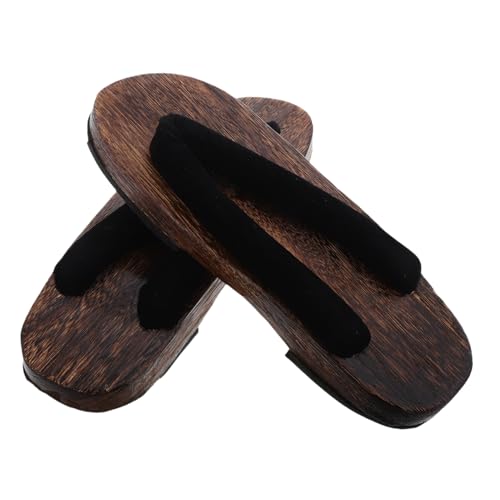 SHERCHPRY Japanische Holzclogs Herren Sandalen aus Verbranntem Paulowniaholz Langlebig und Minimalistisches Design Vielseitig für Indoor Urlaub und Freizeit SHERCHPRY Japanische Holzclogs Herren Sandalen aus Verbranntem Paulowniaholz Langlebig und Minimalistisches Design Vielseitig für Indoor Urlaub und Freizeit von SHERCHPRY