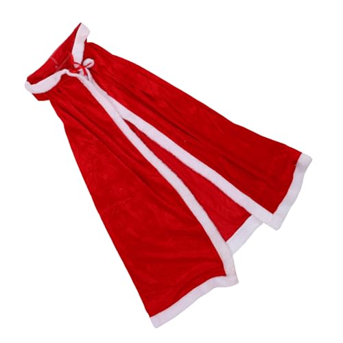 SHERCHPRY Weihnachtsmann-kostüm-kleidung Roter Weihnachtsmannumhang Weihnachtsparty-kostüm Frau Claus-umhang Kostüme Für Erwachsene Urlaubsmantel Santa Robe Universal- Requisiten Kind Samt von SHERCHPRY