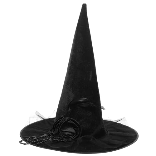 SHERCHPRY Halloween Hexenhut Für Breiter Krempen-hexenhut Als Kostümzubehör Für Und Mottopartys Dekorativ Und Vielseitig Einsetzbar Für Und Auftritte von SHERCHPRY