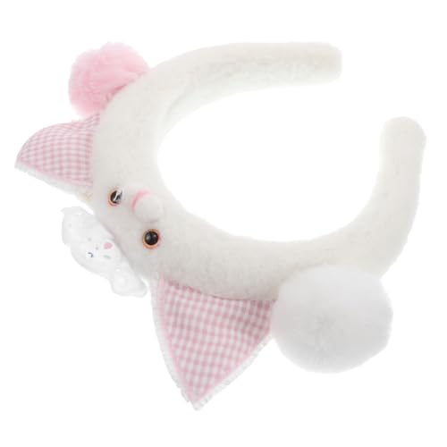SHERCHPRY Katzenohren Stirnband Plüsch Haarreifen Cartoon Design Für Cosplay Halloween Kostüm Gesichtswaschband Partykopfschmuck Für Junge Mädchen Und Erwachsene von SHERCHPRY