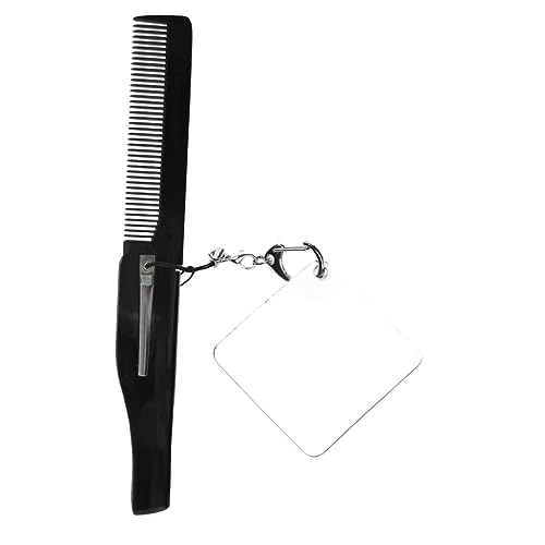SHERCHPRY Klappkamm Schlüsselanhänger Klappbarer Bartkamm Faltbarer Taschenkamm Faltbarer Kammspiegel Tragbarer Faltbarer Kamm Für Männer Reisen Bräutigam Unzerbrechlicher Mini SHERCHPRY Klappkamm Schlüsselanhänger Klappbarer Bartkamm Faltbarer Taschenkamm Faltbarer Kammspiegel Tragbarer Faltbarer Kamm Für Männer Reisen Bräutigam Unzerbrechlicher Mini von SHERCHPRY
