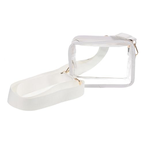 SHERCHPRY Transparente Umhängetasche Für Damen Quadratische Design Tasche Durchsichtige Geldbörse Kleine Reisetasche Transparente Kulturbeutel Praktische Tragemöglichkeiten Einfacher von SHERCHPRY
