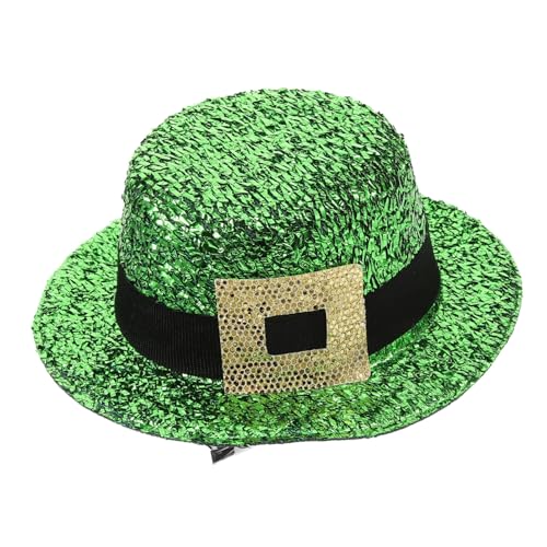 SHERCHPRY Klee Hut st. Haarnadeln für die Patricks Day Party st. Patricks Day-Accessoire Haar Klammern Haarspangen Haarschmuck für Damen Haarschmuck für Frauen bilden Metallknopf Irland von SHERCHPRY