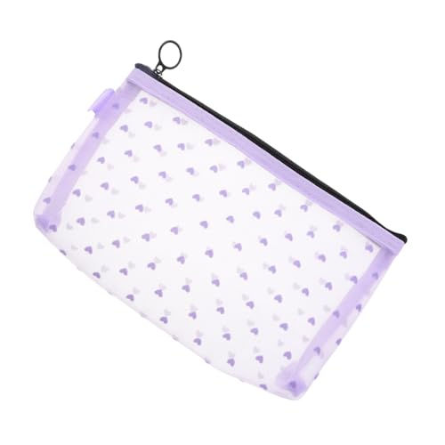 SHERCHPRY Netztasche Für Reisen Transparente Kulturtasche Für Damen Reisetasche Aus Nylonnetz Für Kulturartikel Kleine Organizer-Tasche Für Handtasche Netzbeutel Mit Reißverschluss Für von SHERCHPRY