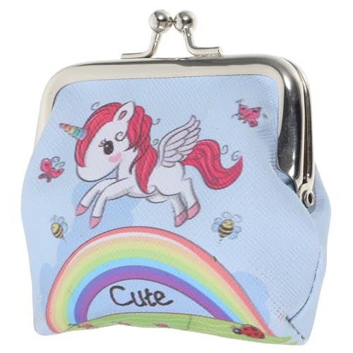 SHERCHPRY Kleine Geldbörse Geldbeutel Einhorn Mini Für Trendy Geldbörsen Schlank Dame Frauen Tragbare Süße Handtasche Dekorative Reise PVC von SHERCHPRY