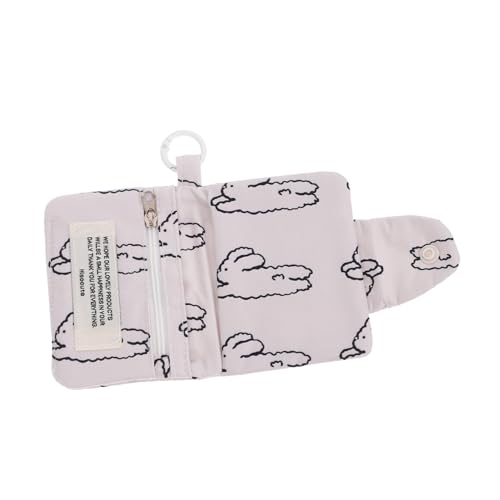 SHERCHPRY Kleines Damen Portemonnaie mit Münzfach und Kartenhalter Minimalistischer Leichter Geldbeutel als Praktischer Schlüsselanhänger und Ohrhörer Organizer Stilvoll für Unterwegs von SHERCHPRY