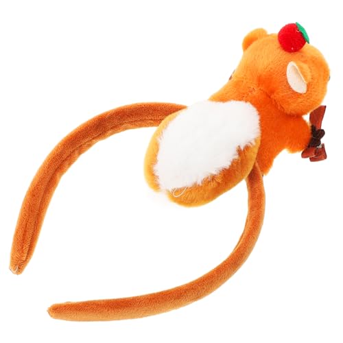 SHERCHPRY Eichhörnchen Stirnband Tier-haarband Cartoon Design Für Partys Geburtstage Hochzeiten Foto-requisiten Eichhörnchen-kopfschmuck Kopfbedeckung Hand Mode Stirnband von SHERCHPRY