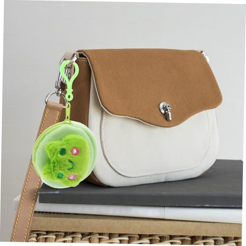 SHERCHPRY Kleines Plüsch Münzgeldbörse Frosch Design Weiches Material Kompakt Leicht Für Münzen Schlüssel Ohrhörer Aufbewahrung Tragbar Für Outdoor von SHERCHPRY