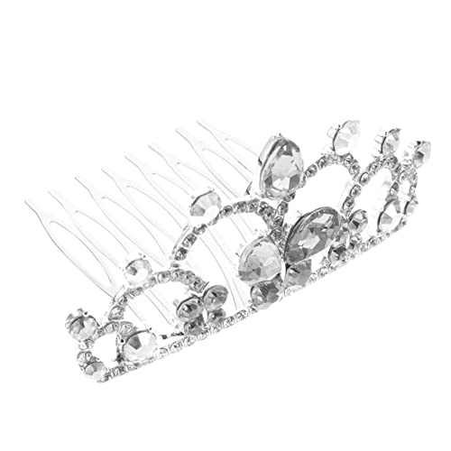 SHERCHPRY Kleines Strass Tiara Haarkamm Für Mädchen Schicke Krone Für Geburtstagsfeiern Und Partys Robustes Und Sicheres Haarschmuck-accessoire Für Junge Mädchen Und Blumenmädchen von SHERCHPRY