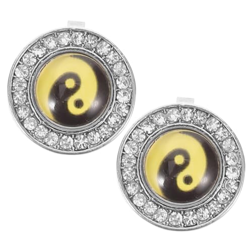 SHERCHPRY Knopfabdeckungen Manschettenknöpfe Für Männer Dekorative Knöpfe Verzierungen Dekorative Knöpfe Für Hemden Bastelzubehör Funkelnde Verzierungen Für Stoffkleidung Dekoration von SHERCHPRY