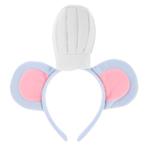 SHERCHPRY Kochmützen Mäuseohren Haarband für Erwachsene Lustiges Kostümzubehör für Halloween Cosplay und Festliche Anlässe Realistische Ohren für Unvergessliche Partys und Auftritte von SHERCHPRY
