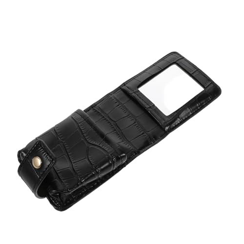 SHERCHPRY Portable Lipstick Case Mit Spiegel Und Organizer Aus Pu-Leder Kosmetiktasche Für Reisen Für Lippenstift Und Kleine Schönheitsartikel von SHERCHPRY