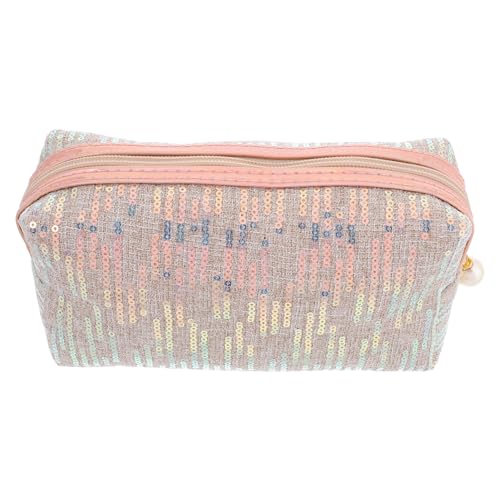 SHERCHPRY Glitzernde Kosmetiktasche Für Große Tragbare Schminktasche Mit Pailletten Für Und Alltag Eleganter Organizer Für Make-up Und Pflegeprodukte Champagnergold SHERCHPRY Glitzernde Kosmetiktasche Für Große Tragbare Schminktasche Mit Pailletten Für Und Alltag Eleganter Organizer Für Make-up Und Pflegeprodukte Champagnergold von SHERCHPRY