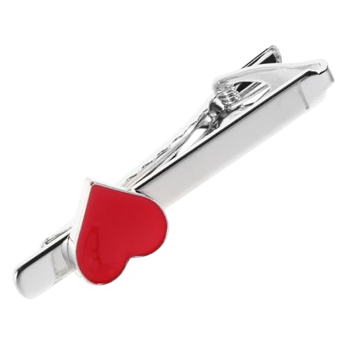 SHERCHPRY Krawattenklammern Mit Herzmotiv Anstecknadeln Für Männer Schmuck Zum Valentinstag Metallverschlüsse Business-accessoires von SHERCHPRY