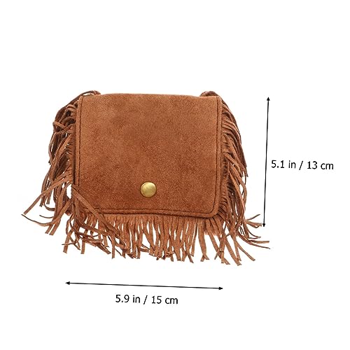 SHERCHPRY Kreative Umhängetasche mit Quasten Kleine Single Schultertasche und Münzgeldbörse für Mädchen Modisches Accessoire zum Ausgehen Geschenk Geeignet von SHERCHPRY