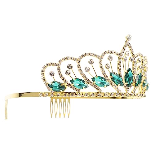 SHERCHPRY Brautkrone Für Mädchen Mit Strass-haarschmuck-design Party-stirnband Als Geburtstagshaarschmuck Hochwertiges Stirnband Für Prinzessinnen-outfit von SHERCHPRY