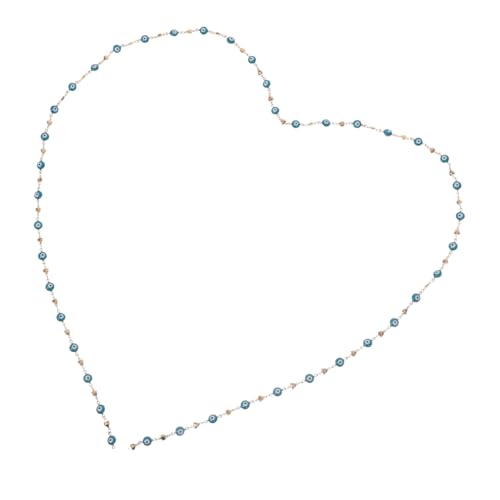 SHERCHPRY Kupferkette mit Herz-evil-eye-anhänger Beaded Link Bracelet für DIY Schmuckherstellung Farbbeständig und Langlebig Modisches Design für Armband und Halskette Robustes von SHERCHPRY