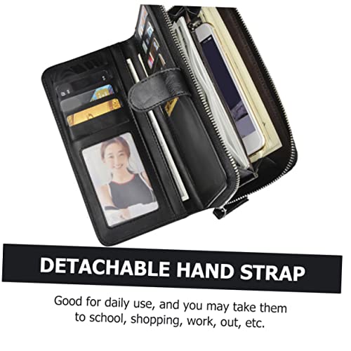 SHERCHPRY Lange Herren Geldbörse mit Großem Fassungsvermögen Multifunktionaler Kartenhalter und Handyfach Leicht und Robust für Business Reise und Alltag Modisches Design Zufällige Farbe von SHERCHPRY
