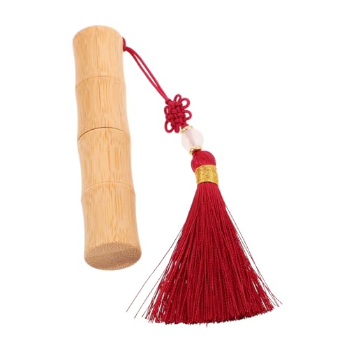 SHERCHPRY Leere Lippenstifthülsen Aus Bambus Nachfüllbare Lippenbalsamhülsen Diy-lipgloss-tubenbehälter Nachfüllbarer Reisekosmetikbehälter Für Frauen Und Täglichen Gebrauch von SHERCHPRY