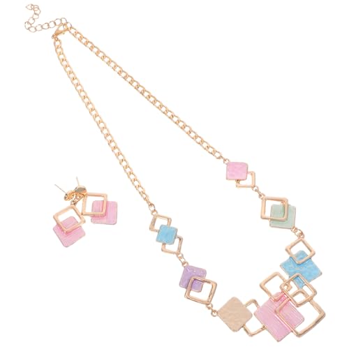 SHERCHPRY Leichtes Kreatives Halskette Ohrring Farbiges Für Frauen Alltagspartys Festival Zubehör von SHERCHPRY