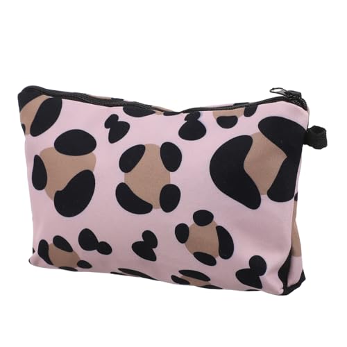 SHERCHPRY Leopard Druck Kosmetiktasche für Damen Tragbare Toilettentasche mit Großem Öffnungsdesign für Reisen und Kosmetikorganisation von SHERCHPRY