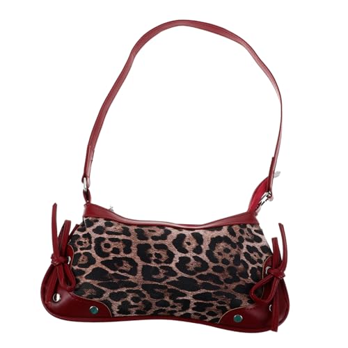 SHERCHPRY Leopard Print Sling Bag Leichte Unterarmtasche Modische Vielseitige Handtasche Elegant Für Freizeit Büro und Party von SHERCHPRY