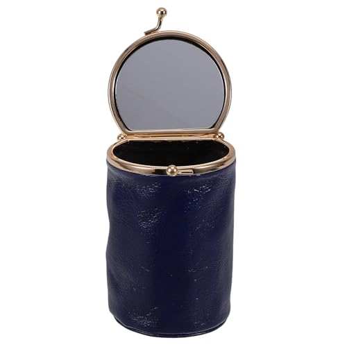 SHERCHPRY Reise-Make-up-Organizer Aus Kunstleder Tragbare Lippenstifttasche Mit Schutzhülle Und Spiegel Mini-lippenstiftetui Für Mädchen Aufbewahrungshalter Für Und Nagellack Vielseitig von SHERCHPRY