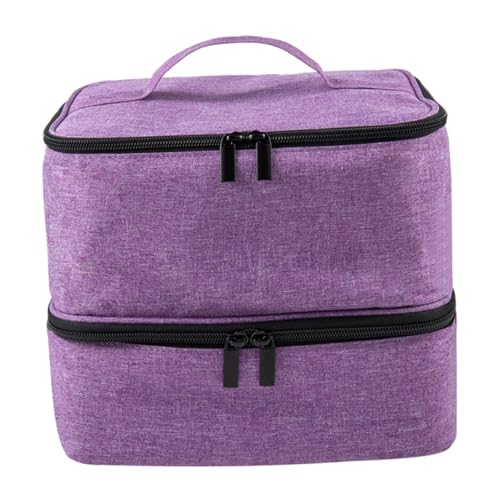 SHERCHPRY Nagellacktasche Organizer Zum Aufbewahren Von Nagellack Und Nagelzubehör Tragbare Tasche Für Kosmetika Und Nagellacke Vielseitig Einsetzbar Für Reisen Und Alltag von SHERCHPRY