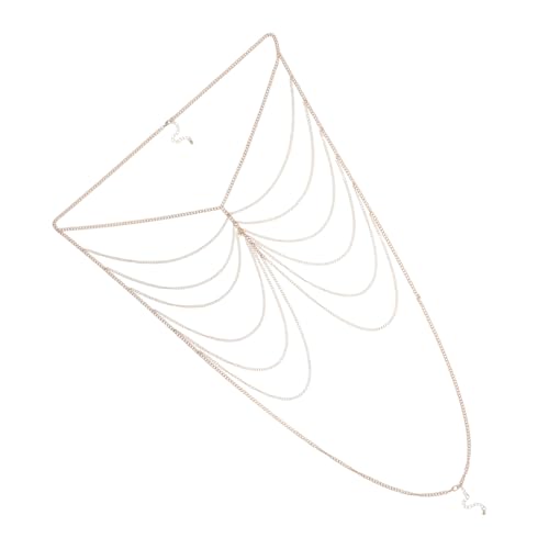 SHERCHPRY Mehrlagige Brustkette Für Damen Aus Brustkettenschmuck Für Sommeroutfits Schulteranhänger Für Frauen Körperkette Zum Kleid Kettenschmuck Für Strand von SHERCHPRY