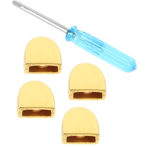 SHERCHPRY Metall Schnürsenkelverschluss Goldfarbene Elastische Schnittfeste Clips für Herren Damen Schuhe Schnürsenkelfreier Universeller Schuh Schnellverschluss Dekorative von SHERCHPRY