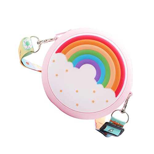 SHERCHPRY Modische Kinderhandtasche Mädchen-umhängetasche Mit Silikon-Regenbogen Und Bequemem Griff von SHERCHPRY