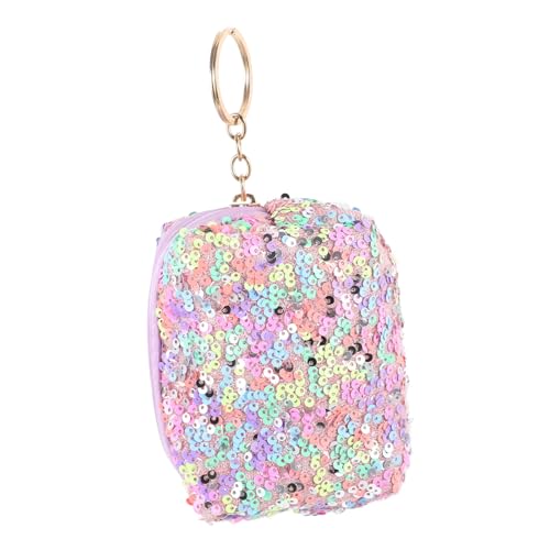 SHERCHPRY Münzbeutel Schlüsselanhänger Schlank Münze Geldbeutel Minimalistische Brieftasche Schlüsselbund Klein Geldbörsen Winzig Geldbörse Wechseln Portemonnaie Süße Geldbörse Pailletten von SHERCHPRY