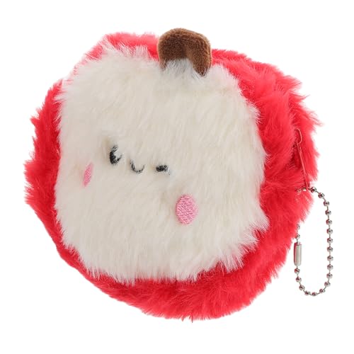 SHERCHPRY Fruchtförmiger Weicher Plüsch-münzbeutel Für Frauen Und Mädchen Kompakte Aufbewahrung Für Münzen Lippenstifte Und Mehr Für Reisen Und Alltag von SHERCHPRY