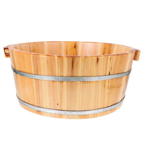 SHERCHPRY Multifunktionales Fußbad Aus Holz Tragbarer Fußwascheimer Für Junge Mädchen Und Erwachsene Für Fußbäder Hand Fußbäder Sowie Sitzbäder Zur Entspannung Und Erholung von SHERCHPRY